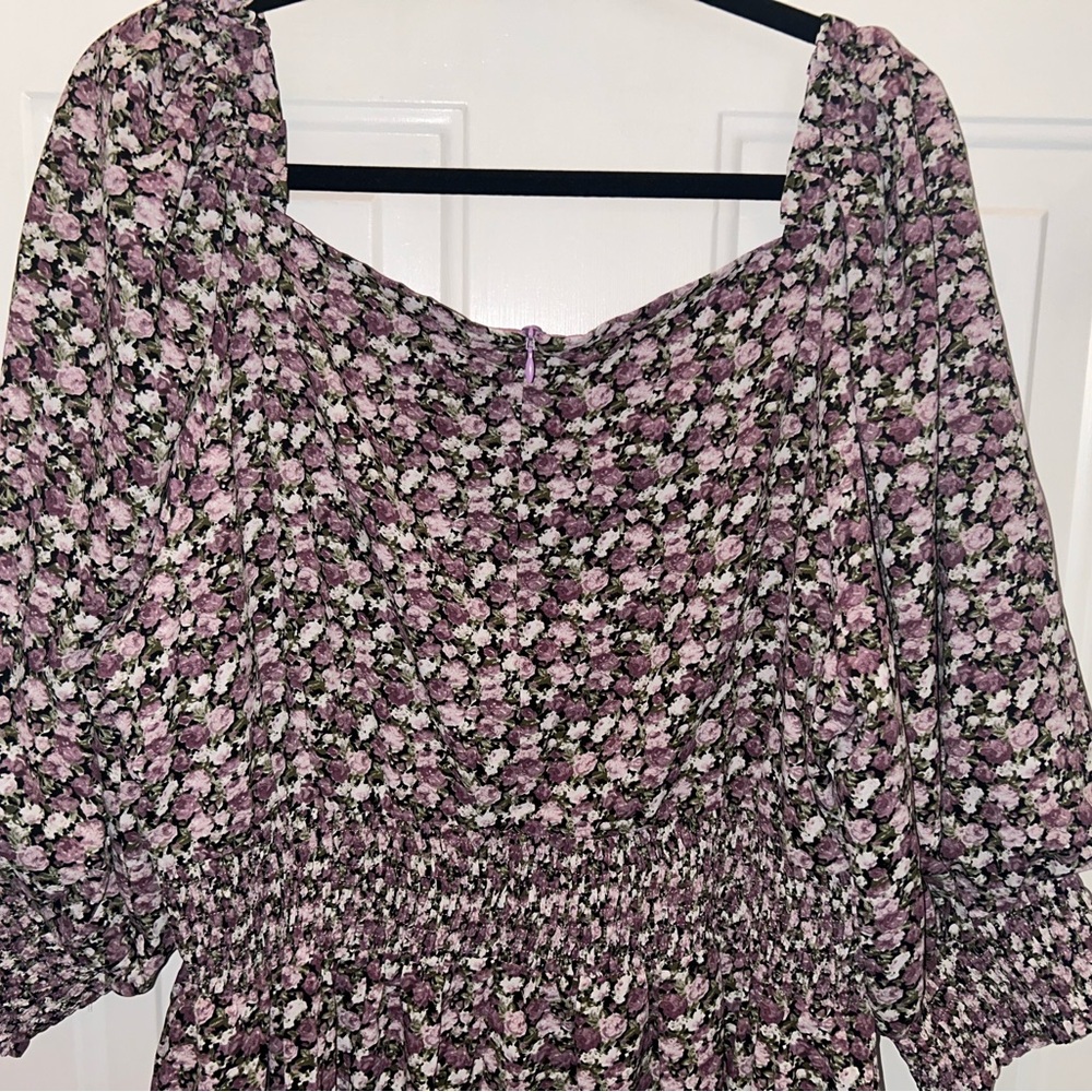 Ivy City Co Floral Smocked Dress - Picture 5 of 6